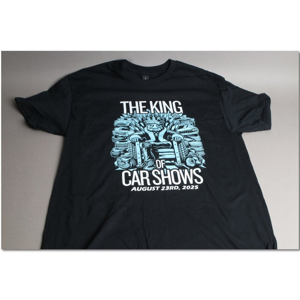 The King of Car Shows August 23rd 2025 car show T shirt. Size L. Brand new